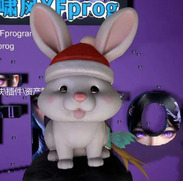 XFprog.头顶圣诞兔子公仔-林夕资源VAM