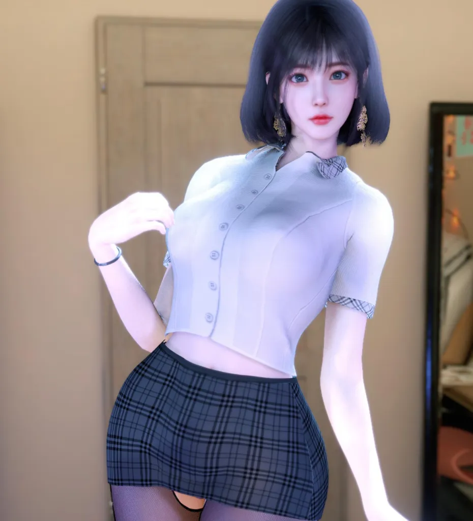 Yep.Wet_Blouse&Skirt-林夕资源VAM